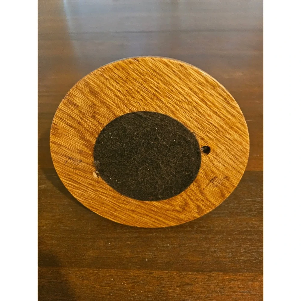 Oak Wood Double Candle Holder Brown Rustic Tiered Decor